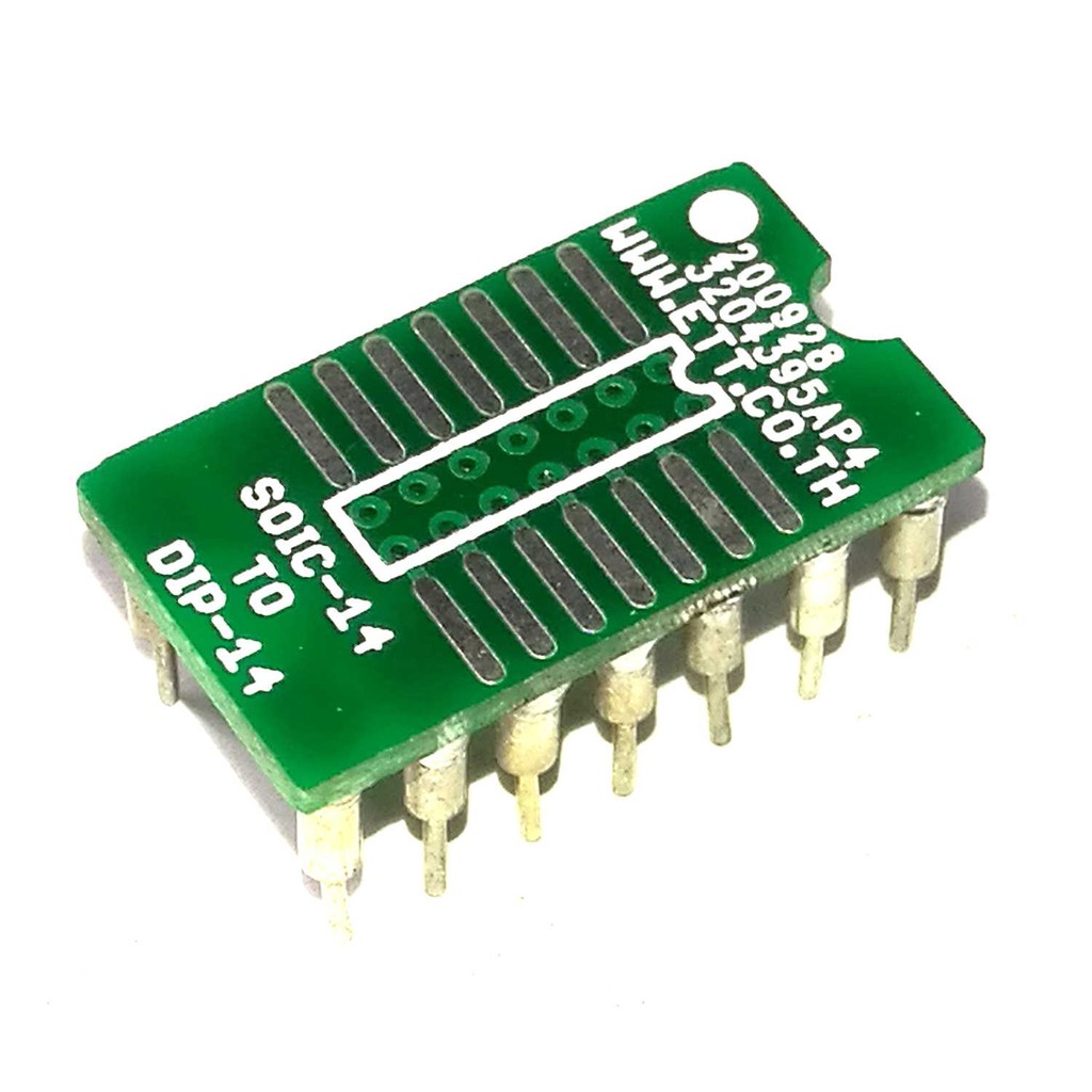 ET-PCB SOIC14 TO DIP 14#แปลงขาไอซี SOIC14 เป็น DIP 14 PIN#แผ่นปริ้นเอนกประสงค์