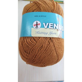 ไหมพรมวีนัส สีพระ 4ply รหัสสี 8084 ความยาว 420หลา เส้นเล้ก นุ่ม Venus acrylic knitting yarn