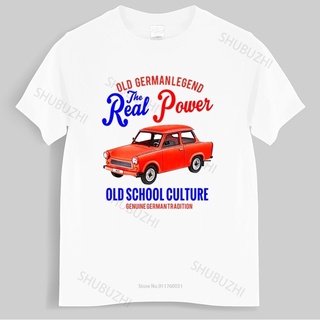 เสื้อยืดโอเวอร์ไซส์เสื้อยืดลําลอง แขนสั้น พิมพ์ลาย Trabant 601 Ddr East Germany Clic Car แฟชั่นฤดูร้อน สําหรับผู้ชาย ผู้