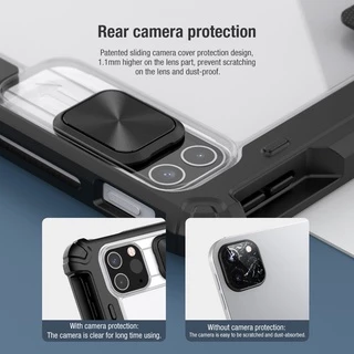 Nillkin 360° ป้องกันกรณีสําหรับiPad Air 11 2026 25 24 Pro 12.9 Pro 11 2021 2020 10.2 8th Mini 6 Air 6 Air 5 Air 4 Air 10.9 2020 กรณีหรูหราโปร่งใสกันกระแทก