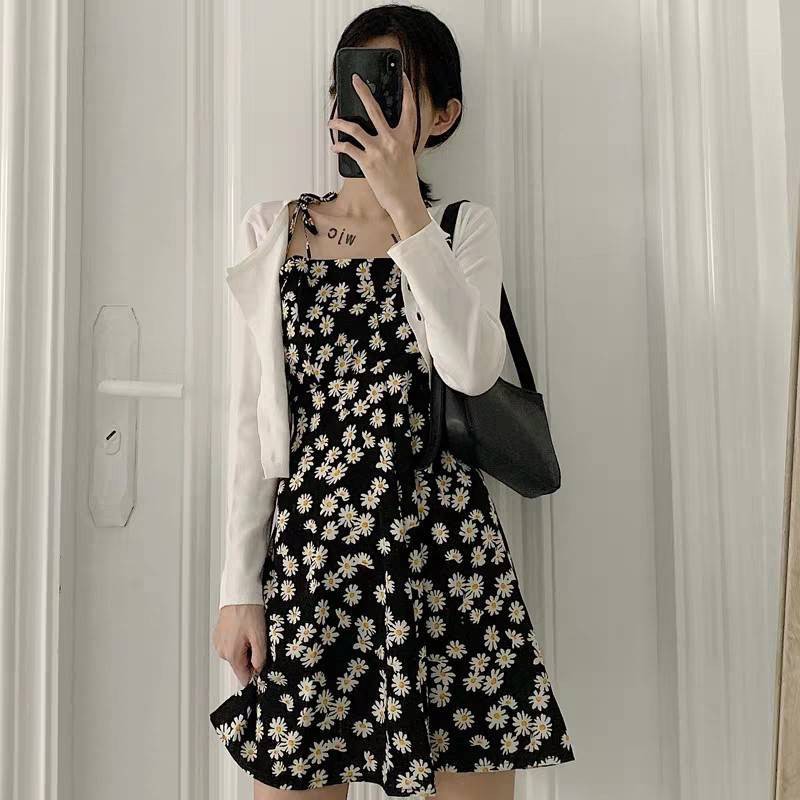 Kstyle4u ชุดมินิเดรสแฟชั่น ลายดอกเดซี่ 1688