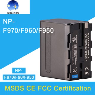 แบตเตอรี่เทียบ NP-F970 6600mAh ใช้สำหรับ F950 F970 F550 F770 MC1500C 190P 198P HD1000CและไฟLED YN300 YN600 YN900 YN1200