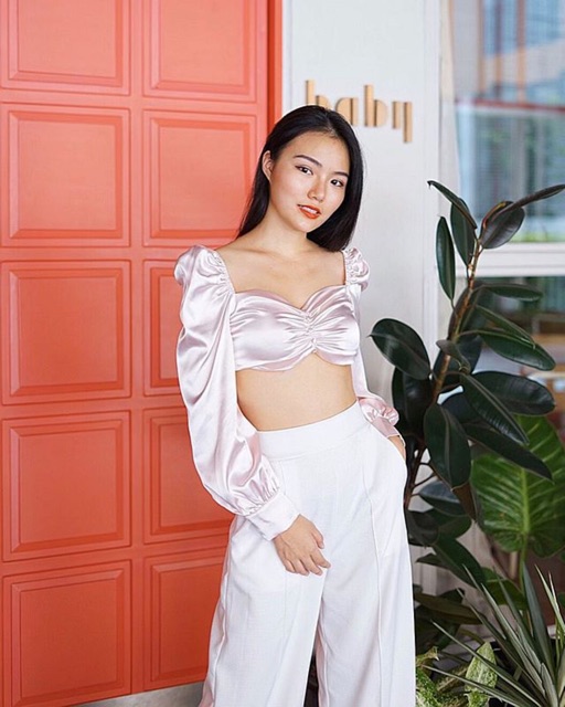 Tetinan boutique #TBT004 |  baby pink botton top