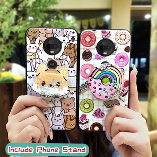 เคสโทรศัพท์ กันกระแทก การออกแบบแฟชั่น ลายการ์ตูน กันฝุ่น พร้อมขาตั้ง สำหรับ MOTO G7/G7 Plus