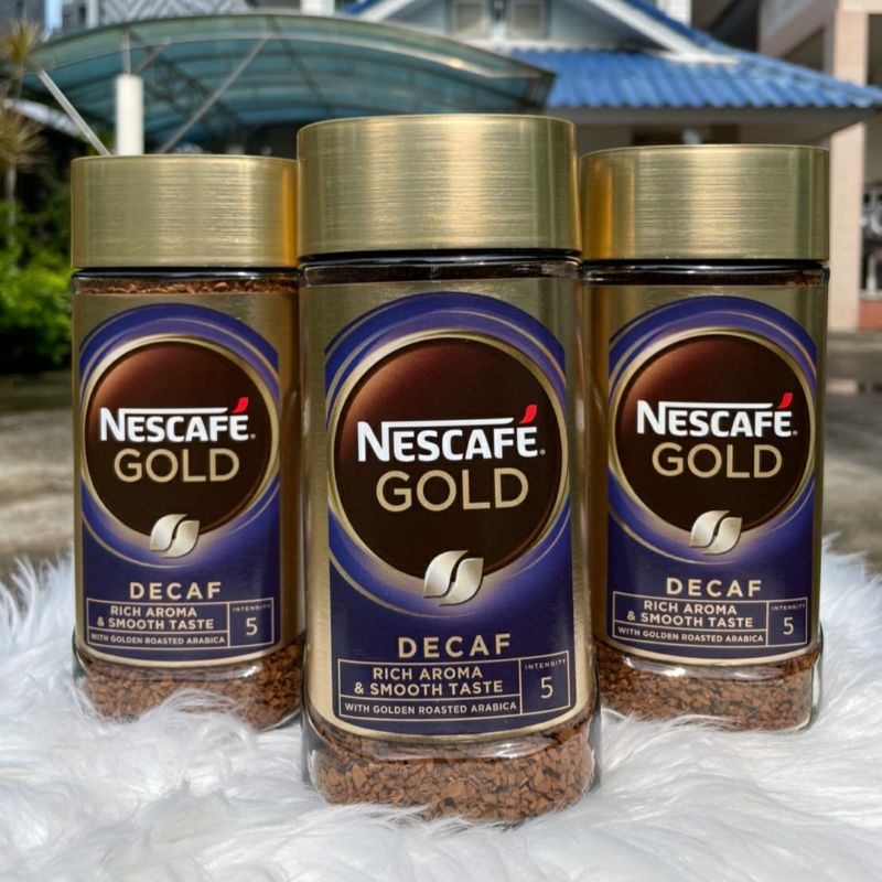 พร้อมส่ง NESCAFE GOLD DECAF JAR 200 g เนสกาแฟ โกลด์ ดีคาฟ คอฟฟี่ กาแฟสำเร็จรูปที่สกัดกาเฟอีนออกชนิดฟรีซดราย