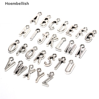 Hoembellish&gt; จี้ตัวอักษร A-Z สีเงิน สีทอง สําหรับทําเครื่องประดับ DIY 26 ชิ้น