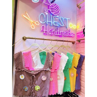 👚 CHEST 🌈รุ่นดอกเดซี่ดอกใหญ่ไซร์สาวอวบ มีทั้งหมด 6 สี  แจ้งสีที่ต้องการในแชทได้เลยค่ะ อก 38-44 ทักแชทถามสีก่อนสั่งนะคะ