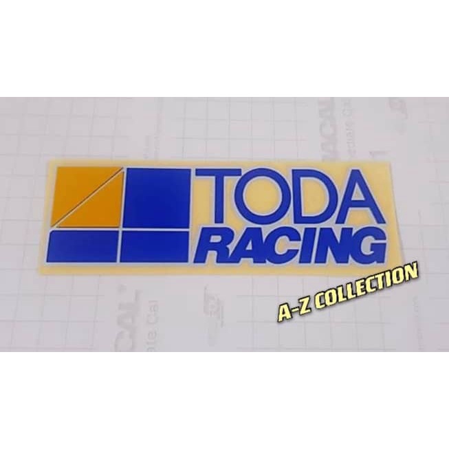 Toda Racing Sticker ตัดทับซ้อนกันสะท้อนแสง todaracing