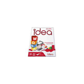 Idea Work กระดาษถ่ายเอกสาร 80 แกรม A4 50แผ่น 1 แพ็ค