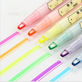 ปากกาเน้นข้อความสีพาสเทลน่ารัก