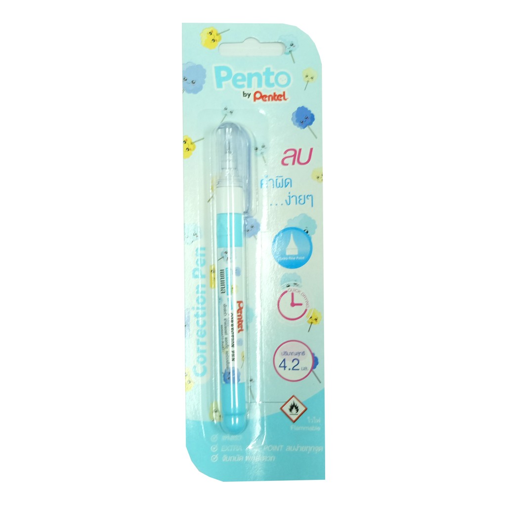 ปากกาลบคำผิด 4.2 ml ZL72-W ตรา Pentel ด้ามคละสี
