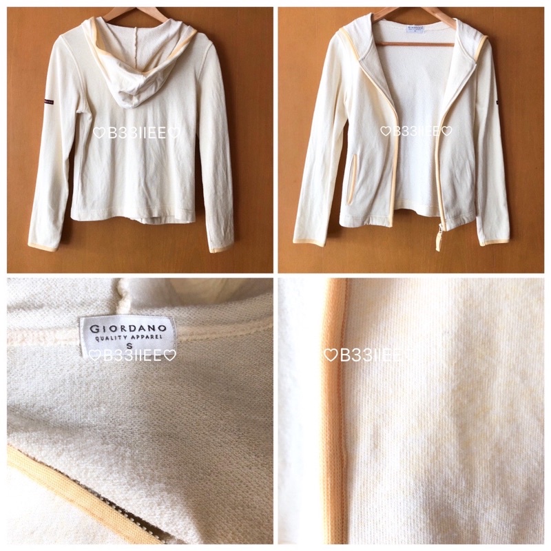 GIORDANO 💛 เสื้อคลุมกันหนาว มีฮู้ด ของแท้💯