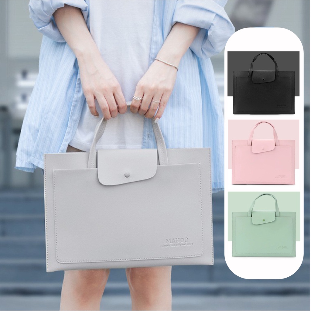 กระเป๋าโน๊ตบุ๊ค หนัง PU Softcase กระเป๋าคอมพิวเตอร์ ซองใส่โน๊ตบุ๊ค ซองไอแพด กระเป๋าแล็ปท๊อป Macbook 