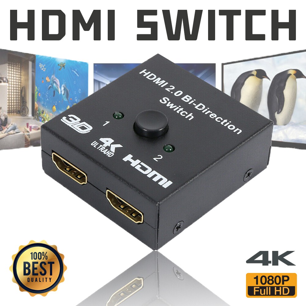 Hdmi Bi Direction Smart Switcher In Out Hdmi Switch K Splitter In Out Shopee Thailand