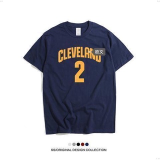 ย้อนยุคเสื้อยืดแขนสั้น ทรงหลวม พิมพ์ลาย Uncle Drew Irving No. เสื้อยืดแขนสั้น คอกลม พิมพ์ลาย James Final Game 2 Knight ส