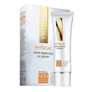 Smooth E Physical White Babyface SPF 50+ PA+++ UV Expert 15g สมูทอี กันแดด Non Chemical sunscreen