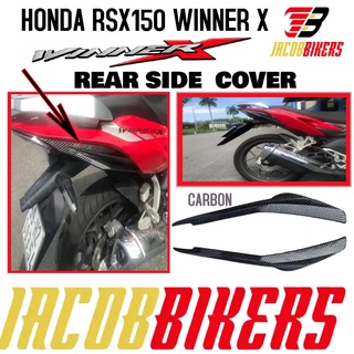 ฝาครอบด้านข้าง ด้านหลัง คาร์บอน สีแดง สีฟ้า สําหรับ HONDA RSX150 WINNER X