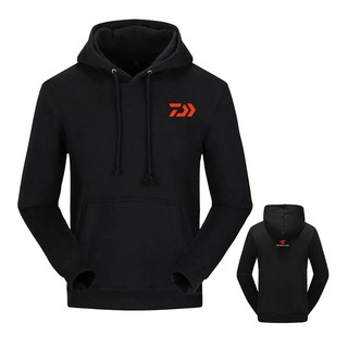 2019 ใหม่เสื้อผ้าผู้ชาย Daiwa ตกปลาผู้ชายแขนยาววินเทอร์ไต่เขากลางแจ้ง Hoodies น่าชังกลางแจ้ง