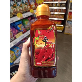 캡사이신소스  Chungwoo Capsaicin Super Hot &amp; Spicy Sauce ซอสพริกเกาหลีสำหรับปรุงอาหาร 550g