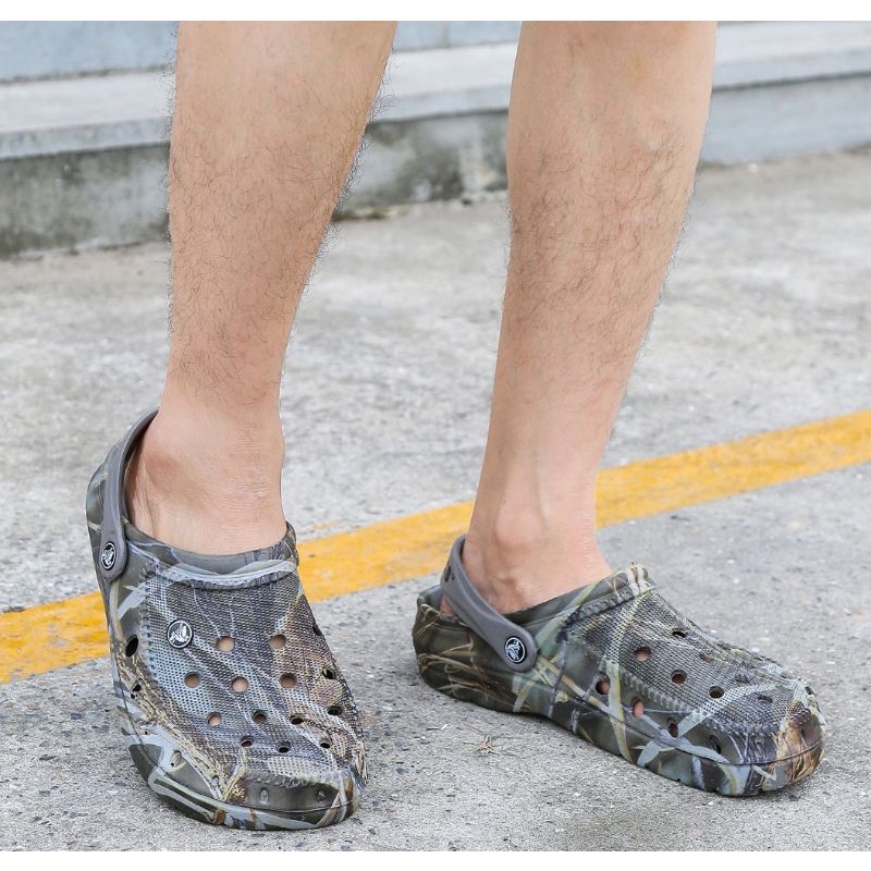 Crocs Camouflage Fashion Sandals For Men Shopee Thailand