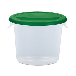 Food Storage 6 QT แบบใสฝาสีเขียว ถังพลาสติก Food Storage 6 QT Clear Green Lid