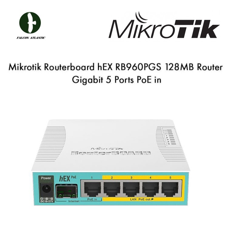 MikroTik Routerboard hEX PoE ( RB960PGS ) 5 Port Gigabit Ethernet ...