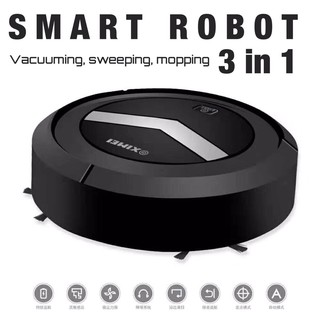 SMART ROBOT 3 in 1 หุ่นยนต์ดูดฝุ่นอัตโนมัติ ดูด กวาด ซับน้ำ