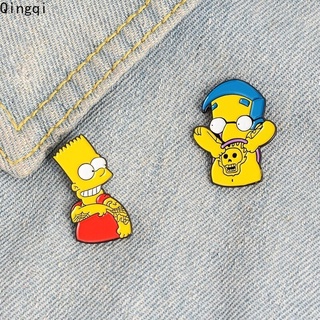 เข็มกลัดรูปการ์ตูน Simpson Tattoo สําหรับติดตกแต่งร่างกายเครื่องประดับ