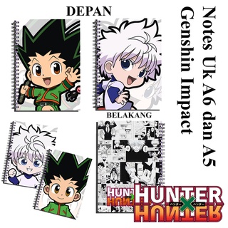 สมุดโน้ต สมุดบันทึก สมุดบันทึก ลายการ์ตูนอนิเมะ hunter x hunter uk a6 (10X14.85 ซม.)