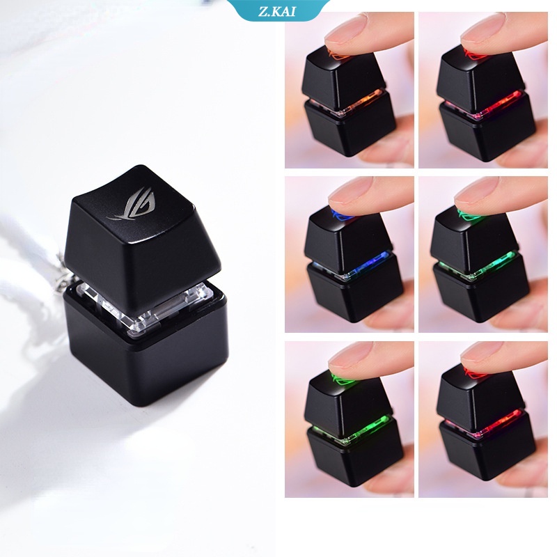 RGB LED ROG Asus Mechanical Keyboard Switch พวงกุญแจเครื่องทดสอบคีย์บอร์ดแบ็คไลท์ Decompression
