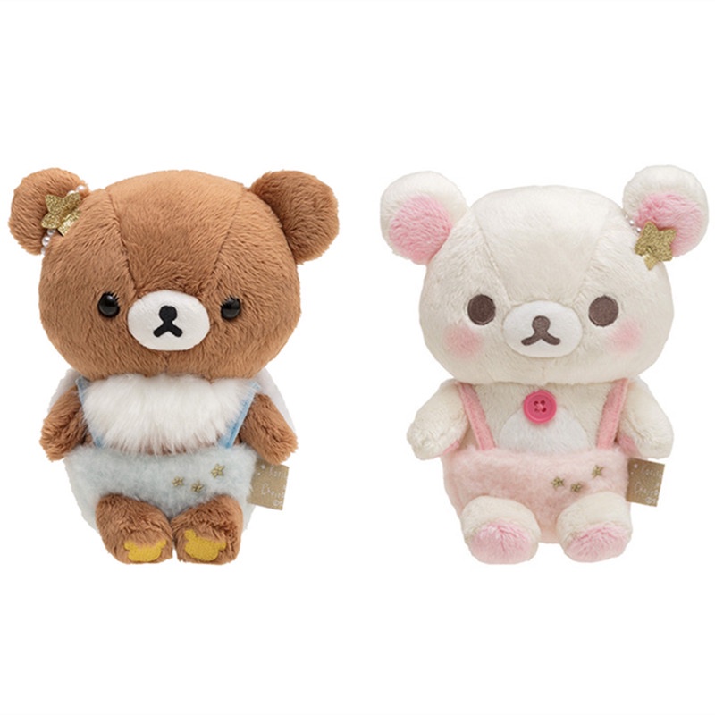 Kawaii Angel Rilakkuma Plush Toy Korilakkuma Bear Stuffed Animal Cute Anime Plushie Kids Toys