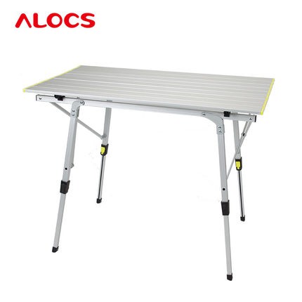 โต๊ะพับ โครงอลูมิเนียม ปรับความสูงได้ Alocs
