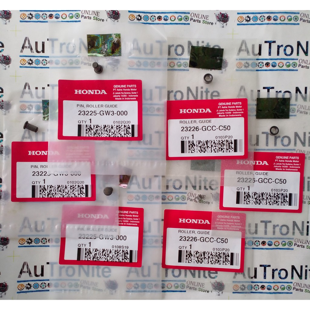 Roller Guide Pin Package 23225-GW3-000 23226-GCC-C50 Original Honda Beat Spacy Scoopy Vario 110 FI N