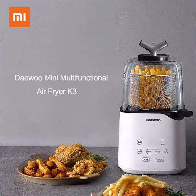 [พร้อมส่ง] Xiaomi Daewoo Multifunctional Air Fryer K3 หม้อทอดไร้น้ำมันรุ่นใหม่ Gen 3 ทอด ปิ้ง และ ย่าง