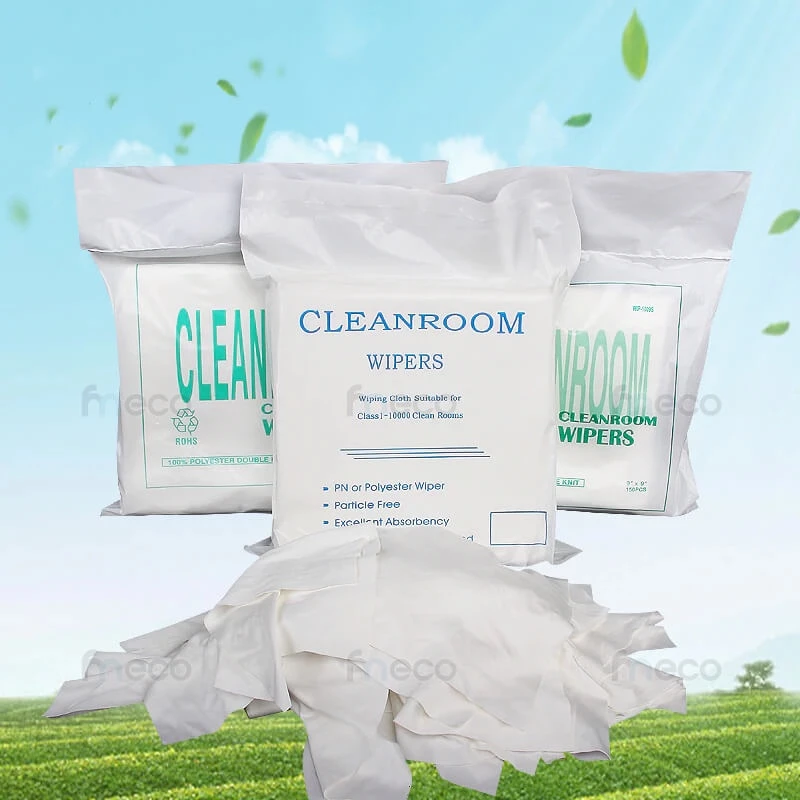 ผ้าเช็ดหัวพิมพ์ 100% Polyester Microfiber ซับของเหลวได้ดี ผ้าไม่ทอ ไร้ฝุ่น ผ้าคลีนรูม ผ้าแอนตี้ เกรดอุตสาหกรรม SGS UKAS