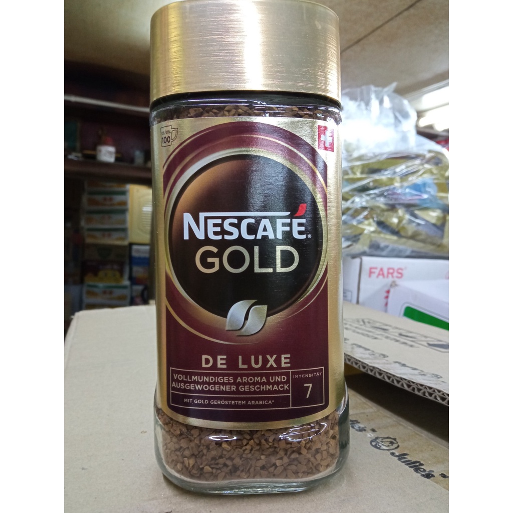 เนสกาแฟ Nescafe Gold deluxe 200g.Intensitat7 เนสกาแฟ โกลด์ เดอ ลุกซ์ ความเข้มระดับ7(Switzerland Imported)