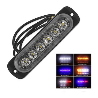 หลอดไฟฉุกเฉิน 12 V-24 V 6 LED สำหรับติดรถยนต์