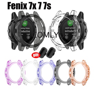 เคสซิลิโคน TPU แบบนิ่ม ป้องกันฝุ่น สําหรับ Garmin Fenix 7S 7 7X