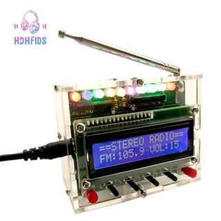 DIY DC 5V Digital Radio Kit Parts TDA5807 51 Single-Chip FM Digital Sound Machine STC89C52 Chip 87MHZ-108MHZ