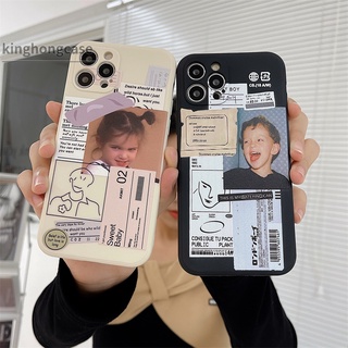 เคส ซิลิโคน Compatible For IPhone  7 Plus 11 6 6S 8 Plus 12 Mini 12 Pro 13 Mini PRO MAX Max X Se 2020 XR XSMAX 6SPlus 7Plus 6Plus Cute Boy Shatter-resistant Phone Case