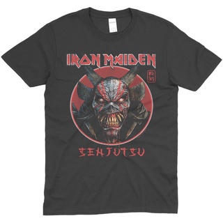 พร้อมส่ง เสื้อยืดลําลอง ผ้าฝ้าย 100% แขนสั้น พิมพ์ลาย Iron Maiden Senjutsu 02 ขนาดใหญ่ สีดํา พลัสไซซ์ ไซซ์ XS-XXXL ของขวัญวันเกิด สําหรับผู้ชาย