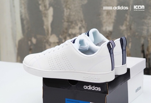 Adidas neo advantage clean hotsell white navy