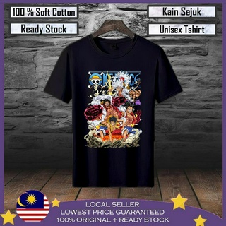 เสื้อยืด ผ้าฝ้าย 100% พิมพ์ลาย One Piece Baju Gundam Baju Viral Lelaki พรีเมี่ยม สําหรับผู้ชาย