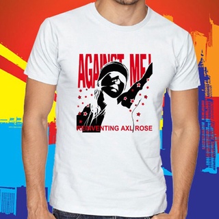 ใหม่ Against Me! เสื้อยืดคอกลมผ้าฝ้ายสีขาวคลาสสิกพิมพ์ Is Reinventing Axl Rose แฟชั่นผู้ชาย