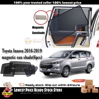 ม่านบังแดดแม่เหล็ก Toyota Innova 2016-2020 (6 ชิ้น)