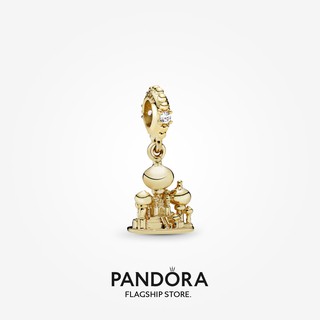 Pandora เครื่องรางห้อย ชุบทอง 14K จี้รูปปราสาท Aladdin Agrabah