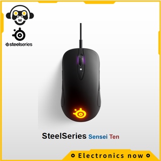 Steelseries Sensei Ten gaming Mouse (62527) – 18,000 Cpi Truemove Pro Optical Sensor – Ambidextrous Design – 8 ปุ่มกดโปรแกรมแบบใช้สาย – 60ม.Click Truemove ‿ Rgb Lighting – 62527