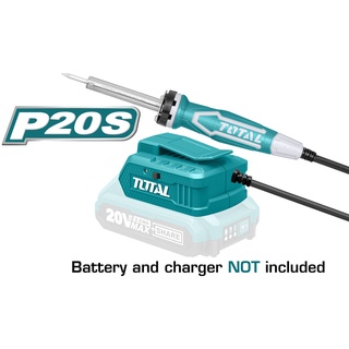 Total หัวแร้งปากกา แบตเตอรี่ ไร้สาย 20 โวลท์ รุ่น TSILI2001 ( Lithium Ion Soldering Iron ) ราคาเฉพาะตัวเครื่อง