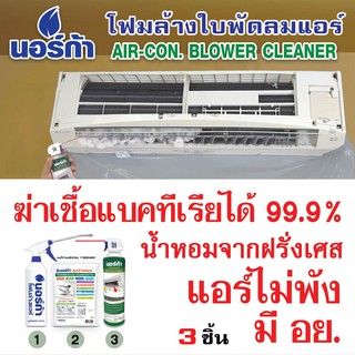 โฟมล้างแอร์ AIRCON BLOWER CLEANER " NORCA  FOAM" โฟมล้างใบพัดลมแอร์ นอร์ก้า อีซีคลีน "NORCA EASY CLEAN SET"