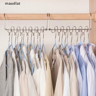 Maud ไม้แขวนเสื้อโลหะ ประหยัดพื้นที่ สําหรับตู้เสื้อผ้า